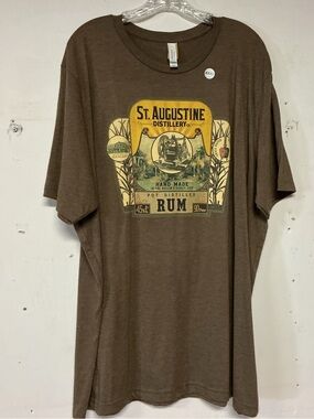 Nice 3XL Brown Short-Sleeve Rum Graphic Tee